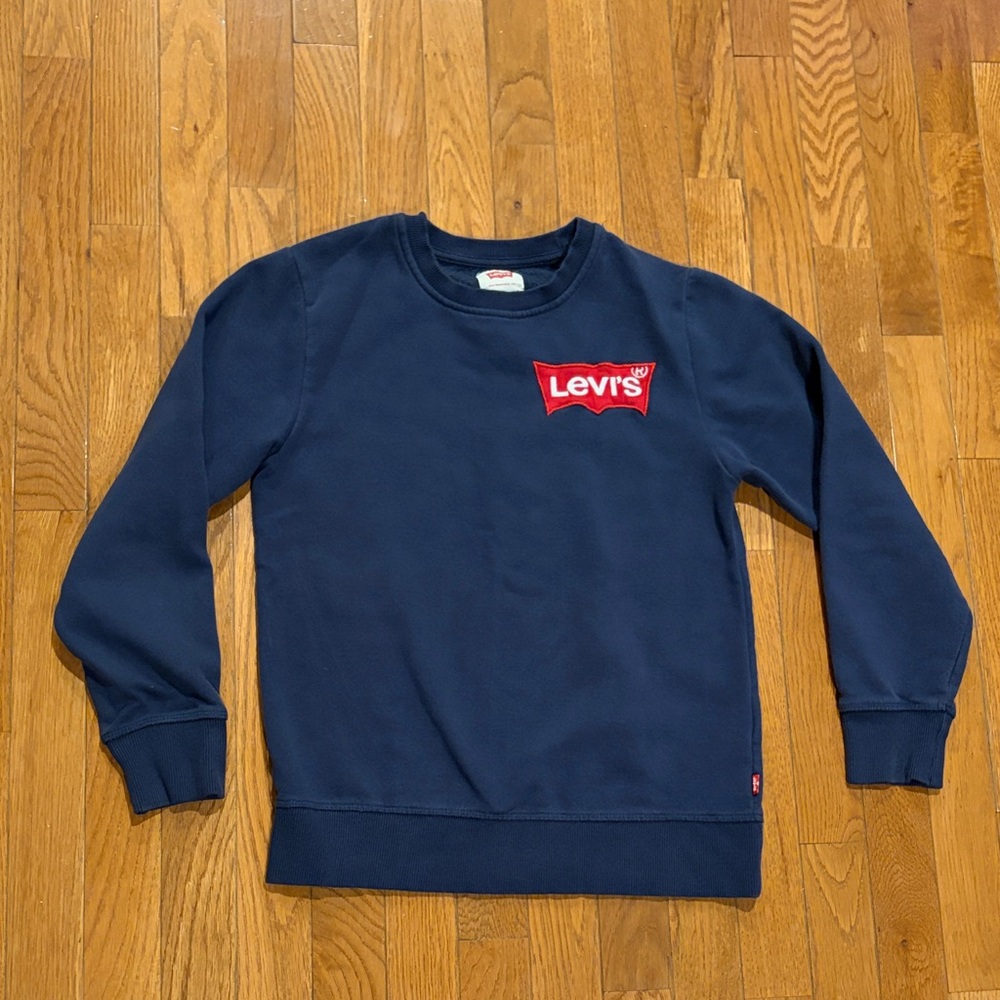 Levi's Dark Blue Crewneck Sweatshirt size medium 10-12 years